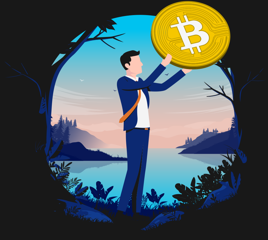 man bitcoin
